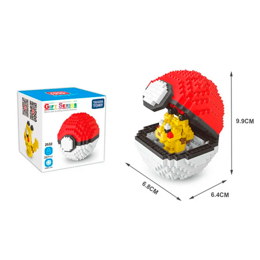 Box Pokemon Poke Ball Nanoblock 397 pcs pokeblocks.shop